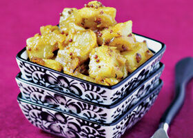 Topinambours sautés au safran