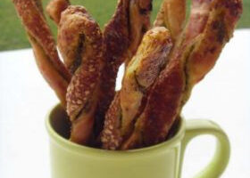 Torsades feuilletées au pesto