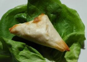 Feuilles de brick pommes de terre au fromage frais