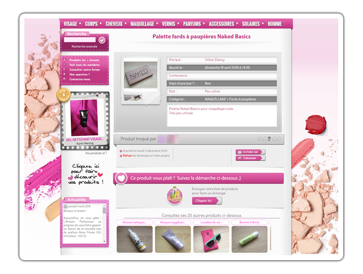 Troquez ou vendez vos produits de beauté sur Troc me Baby !