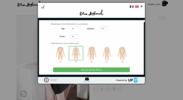 Trouvez sa taille en ligne de manière simple et fiable grâce à UPFIT