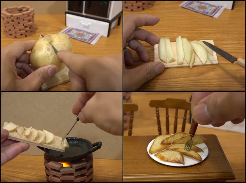 Un Japonais crée de vrais plats en version mini