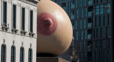 Un sein gigantesque à Londres pour encourager l&rsquo;allaitement maternel