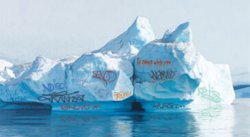 Une peinture en trompe-l&rsquo;oeil pour illustrer la folie écologique de notre époque