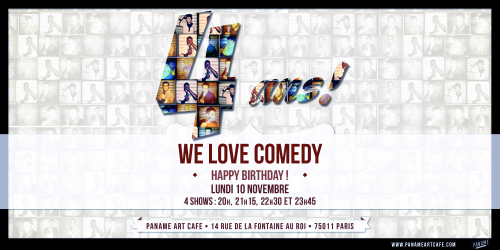 Une soirée au Paname Art Café pour We Love Comedy