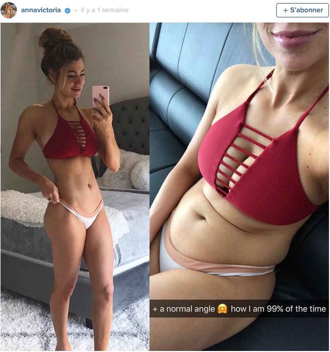 Une star de fitness montre que l&rsquo;angle des photos change totalement son allure