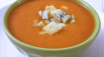 Velouté de courge au morbier