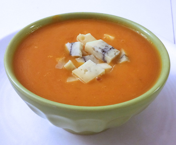 Velouté de courge au morbier