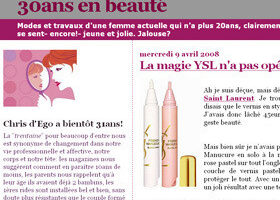 30 ans en beauté, un joli blog pour être belle !