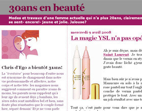 30 ans en beauté, un joli blog pour être belle !