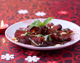 Carpaccio de betteraves