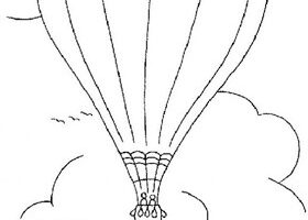 Coloriage : la montgolfière