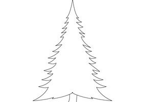 Coloriage : le sapin