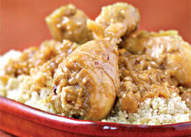 Couscous de poulet aux oignons