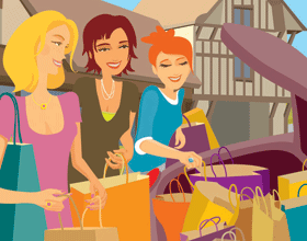Toutes en voiture pour une virée shopping !