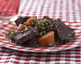 Daube de boeuf aux petits pois