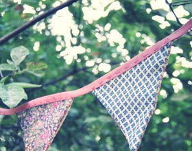 DIY mariage : mes fanions liberty