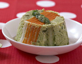 Flan aux asperges et surimi