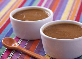 Flan à la confiture de lait et à la vanille