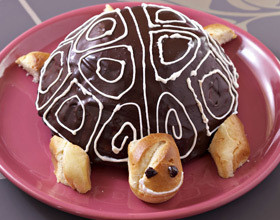 Gâteau rigolo en forme de… tortue !