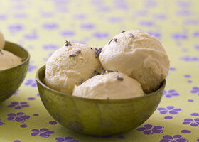 Glace à la lavande