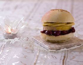 Burger de luxe au foie gras
