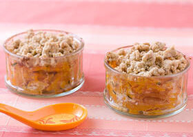 Crumble de courge au chèvre frais