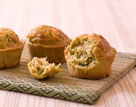 Muffins au saumon sans gluten et sans lactose