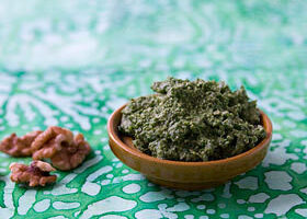 Pesto de roquette aux noix