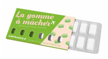 J&rsquo;ai testé : les chewing-gums macaron et crème brûlée signés Air France