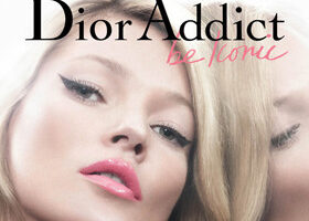 Kate Moss, égérie des rouges à lèvres Dior Addict