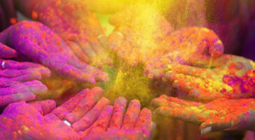 La poudre holi : pour des fêtes colorées