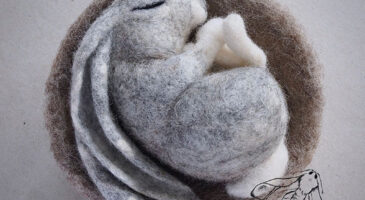 Les animaux en laine cardée de Lady Moth