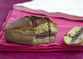 Mini cakes marbrés chocolat vanille