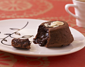 Moelleux chocolat, coeur coulant café