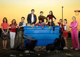 Les acteurs de Glee sur une chaise éjectable !