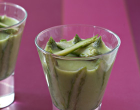 Panna cotta aux asperges