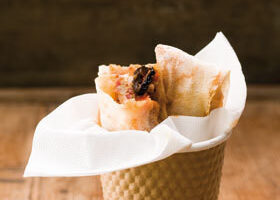 Papillotes de filets de rouget en feuilles de brick