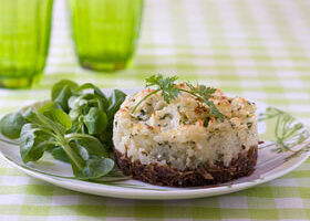 Parmentier de confit de canard aux cèpes