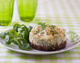 Parmentier de confit de canard aux cèpes