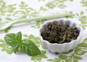 Sauce pesto au basilic