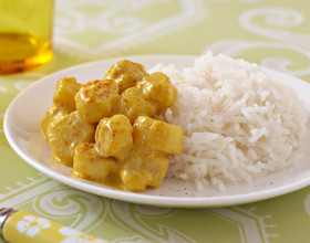 Pétoncles sauce safran