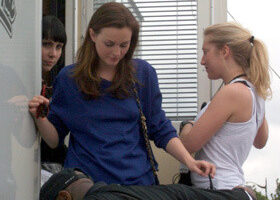 Photos : Blair avant le tournage de « Gossip Girl » à Paris !