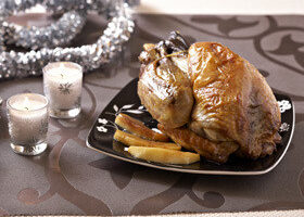 Pintade rôtie aux épices