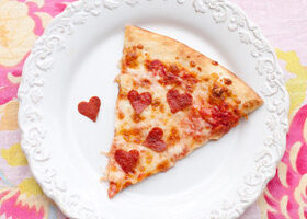 Pizza romantique au pepperoni