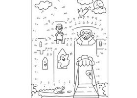 Points à relier : la maison fantôme