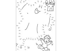 Points à relier : le monstre