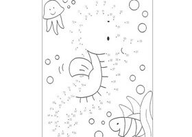 Points à relier : les poissons