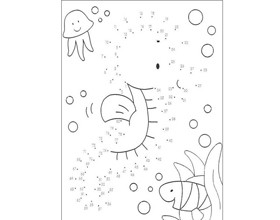 Points à relier : les poissons