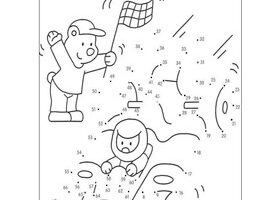 Points à relier : la voiture de course